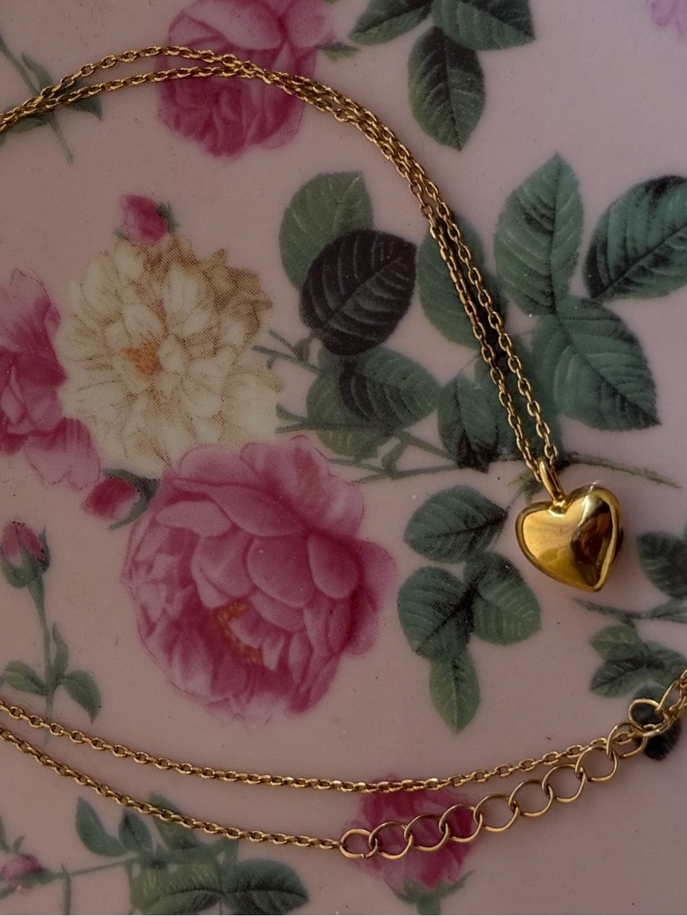 Gold Heart Pendant Necklace for Women - Classic Gold Tone